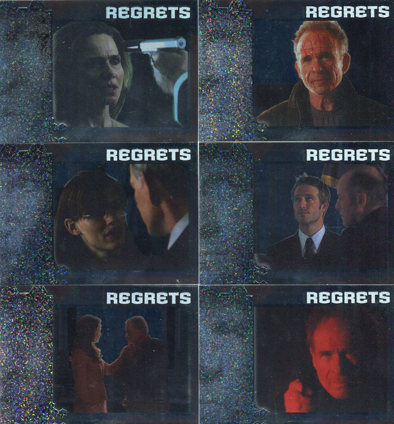 Alias Season 4 Regrets Foil Chase Card Set R1 thru R6 Inkworks 2006   - TvMovieCards.com