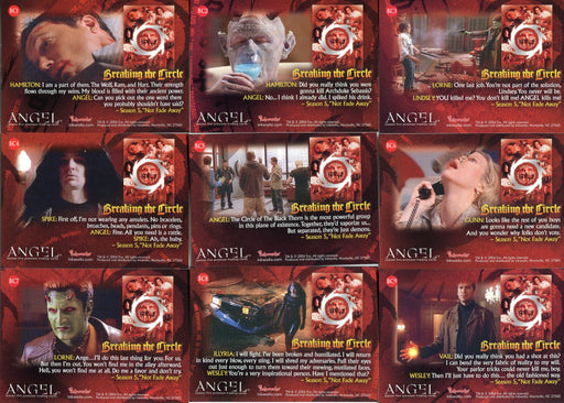 Angel Season 5 Breaking the Circle Foil Puzzle Chase Card Set BC1 thru BC9   - TvMovieCards.com