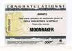 James Bond Mission Logs Jumpsuit Relic Costume Card JBR20 #890/900   - TvMovieCards.com