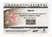 James Bond Archives 2014 Edition Hessian Medical Pack Relic Card JBR34 #266/500   - TvMovieCards.com