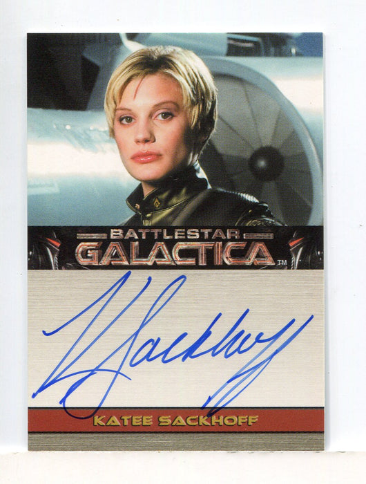 Battlestar Galactica Premiere Edition Katee Sackhoff Autograph Card   - TvMovieCards.com