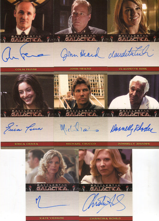 Battlestar Galactica Season Two Autograph Card Lot 8 Cards   - TvMovieCards.com