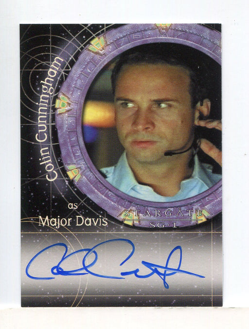 Stargate SG-1 Season Four Colin Cunningham as Major Davis Autograph Card A17   - TvMovieCards.com