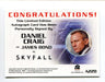 James Bond Autographs & Relics Daniel Craig Autograph Card A228   - TvMovieCards.com