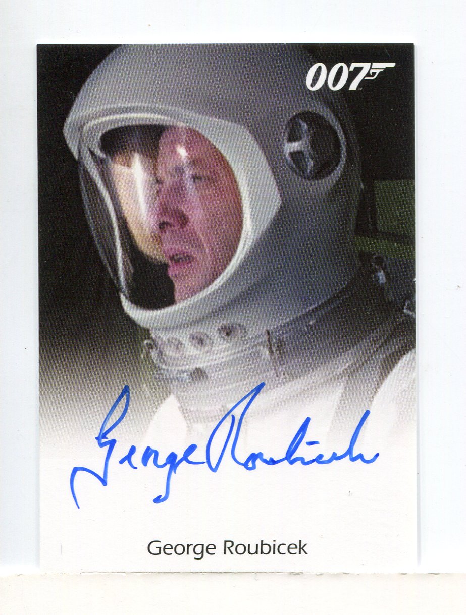 George Roubicek Actor James Bond Archives Spectre George Roubicek as Astronaut Autograph Car ...