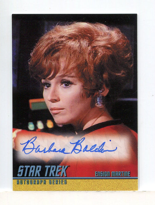 Star Trek TOS 40th Anniversary 2 Barbara Baldavin Ensign Martine Autograph Card   - TvMovieCards.com