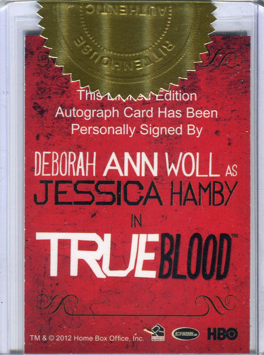 True Blood Archives Dealer Incentive Deborah Ann Woll Autograph Card   - TvMovieCards.com