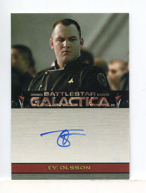 Battlestar Galactica Premiere Edition Ty Olsson Autograph Card   - TvMovieCards.com