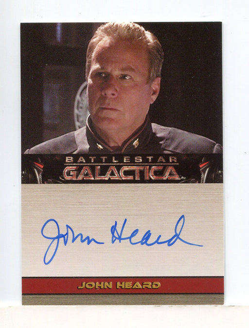 Battlestar Galactica Season Two John Heard Autograph Card   - TvMovieCards.com