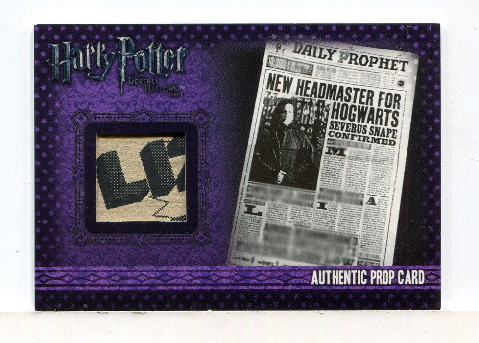 Harry Potter Deathly Hallows 1 The Daily Prophet Prop Card HP P9 #058/260   - TvMovieCards.com