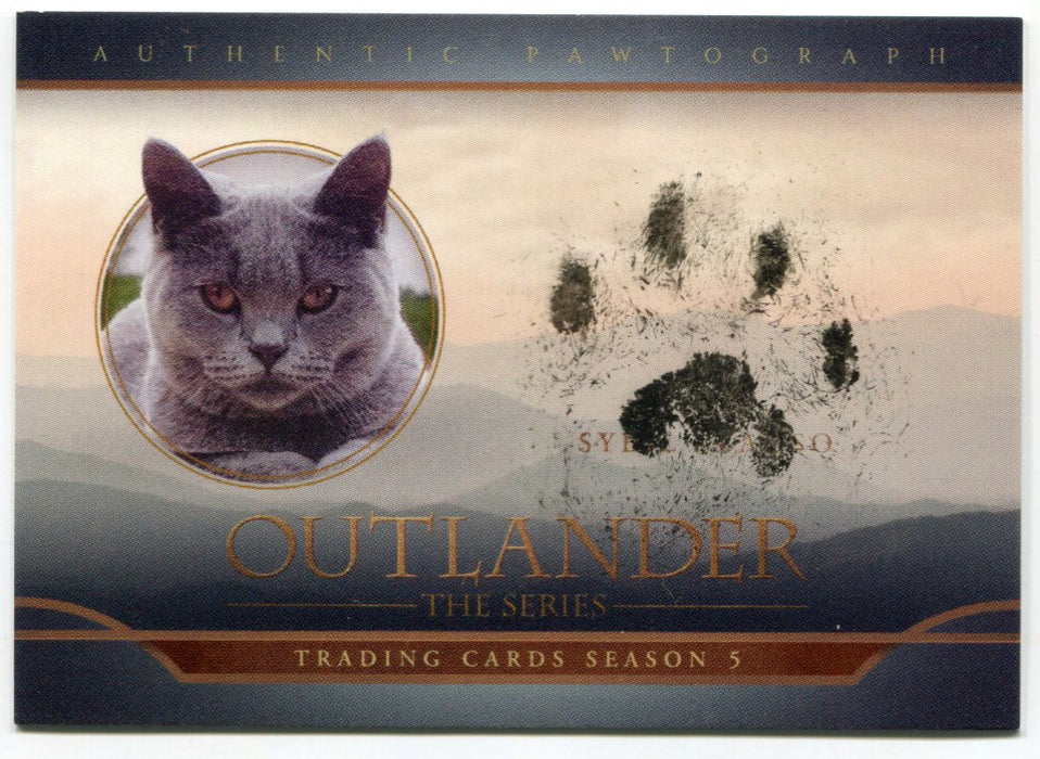 CZX Outlander Season 5 SA Pawtograph Autograph Trading Card Pawprint of Sybil   - TvMovieCards.com