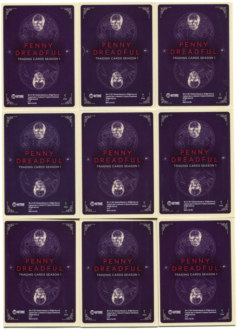 2015 Penny Dreadful Season One Tarot Chase Trading Card Set of 9 Cards - TvMovieCards.com