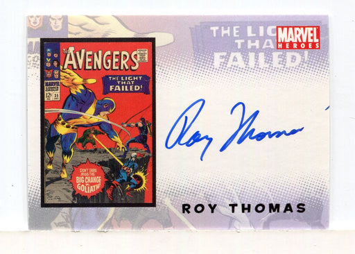 Avengers Complete 1963 to Present Roy Thomas Autograph Card - TvMovieCards.com