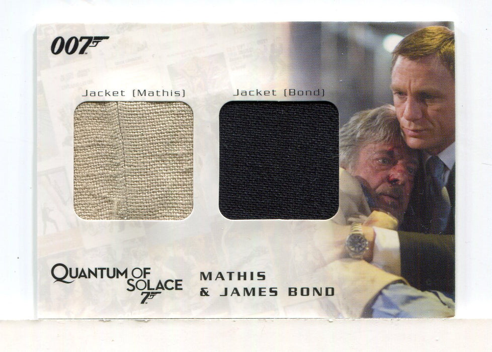 James Bond 2009 Archives James Bond & Mathis Double Relic Card QC10 #717/725