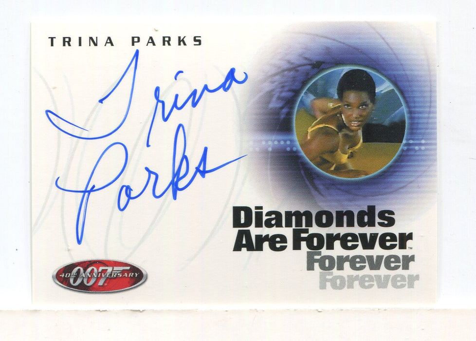 James Bond 40th Anniversary Trina Parks Autograph Card A7 - TvMovieCards.com