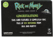 2019 Rick and Morty Season 2 Totally Fabricated Memorabilia Card B1 Toy Antennae - TvMovieCards.com