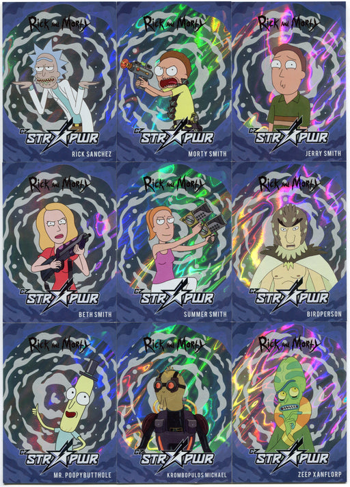 2019 Rick and Morty Season 2 Blue STR PWR Chase Card Set of 9 SP1-SP9 - TvMovieCards.com