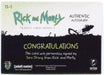 2019 Rick and Morty Season 3 Tara Strong as Stacy Autograph Card TS-S - TvMovieCards.com