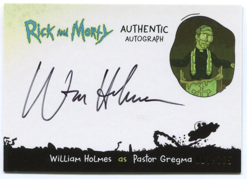 2019 Rick and Morty Season 3 William Holmes as Pastor Gregma Autograph Card WH-P - TvMovieCards.com