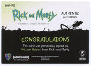 2019 Rick and Morty Season 3 William Holmes as Pastor Gregma Autograph Card WH-P - TvMovieCards.com