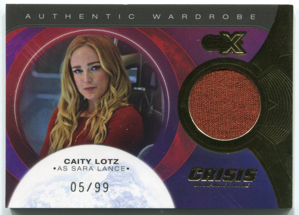 CZX Crisis on Infinite Earths M10 Caity Lotz as Sara Lance Wardrobe Card - TvMovieCards.com