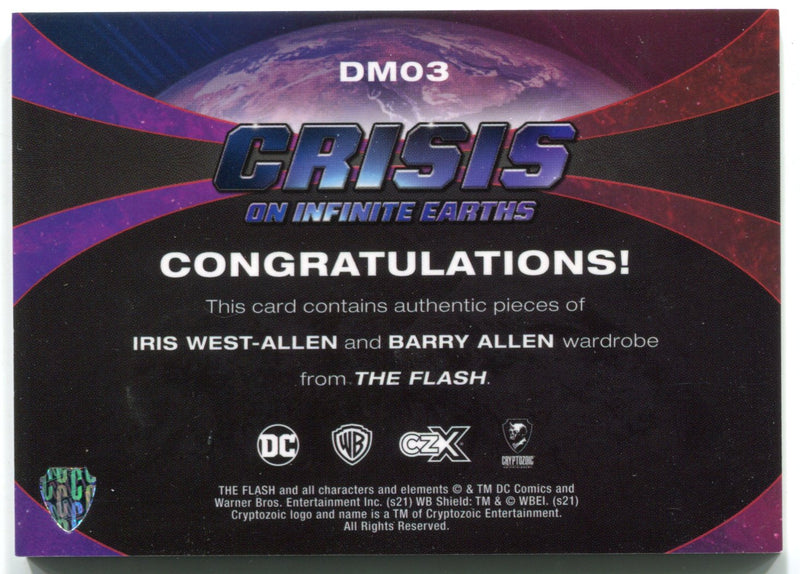 CZX Crisis on Infinite Earths DM03 Candice Patton Grant Gustin Dual Wardrobe Car - TvMovieCards.com