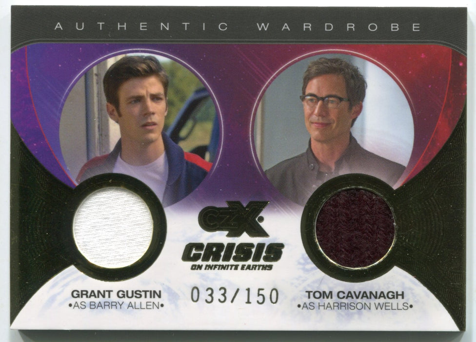 CZX Crisis on Infinite Earths DM08 Grant Gustin Tom Cavanagh Dual Wardrobe Card - TvMovieCards.com