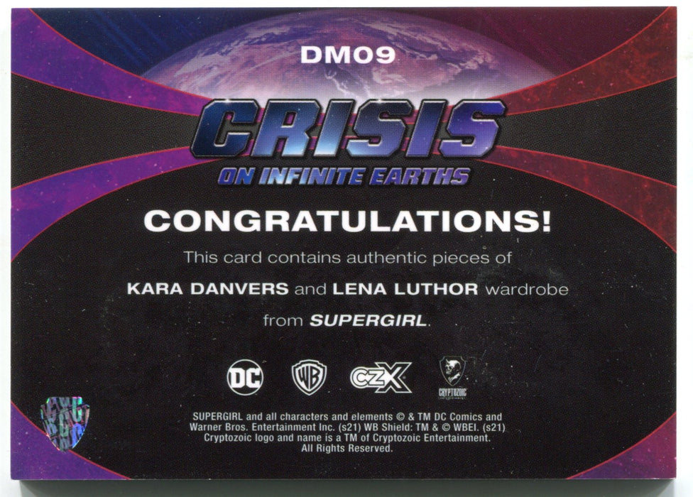 CZX Crisis on Infinite Earths DM09 Melissa Benoist Katie McGrath Dual Wardrobe Card - TvMovieCards.com