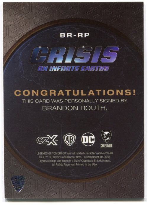 CZX Crisis on Infinite Earths BR-RP Brandon Routh as Ray Palmer Autograph Card - TvMovieCards.com