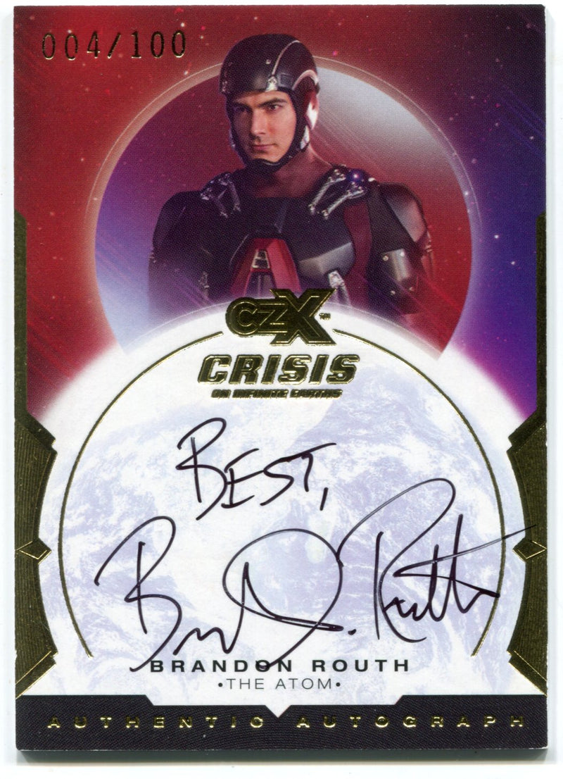 CZX Crisis on Infinite Earths BR-A Brandon Routh as The Atom Autograph Card - TvMovieCards.com