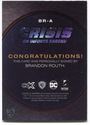 CZX Crisis on Infinite Earths BR-A Brandon Routh as The Atom Autograph Card - TvMovieCards.com