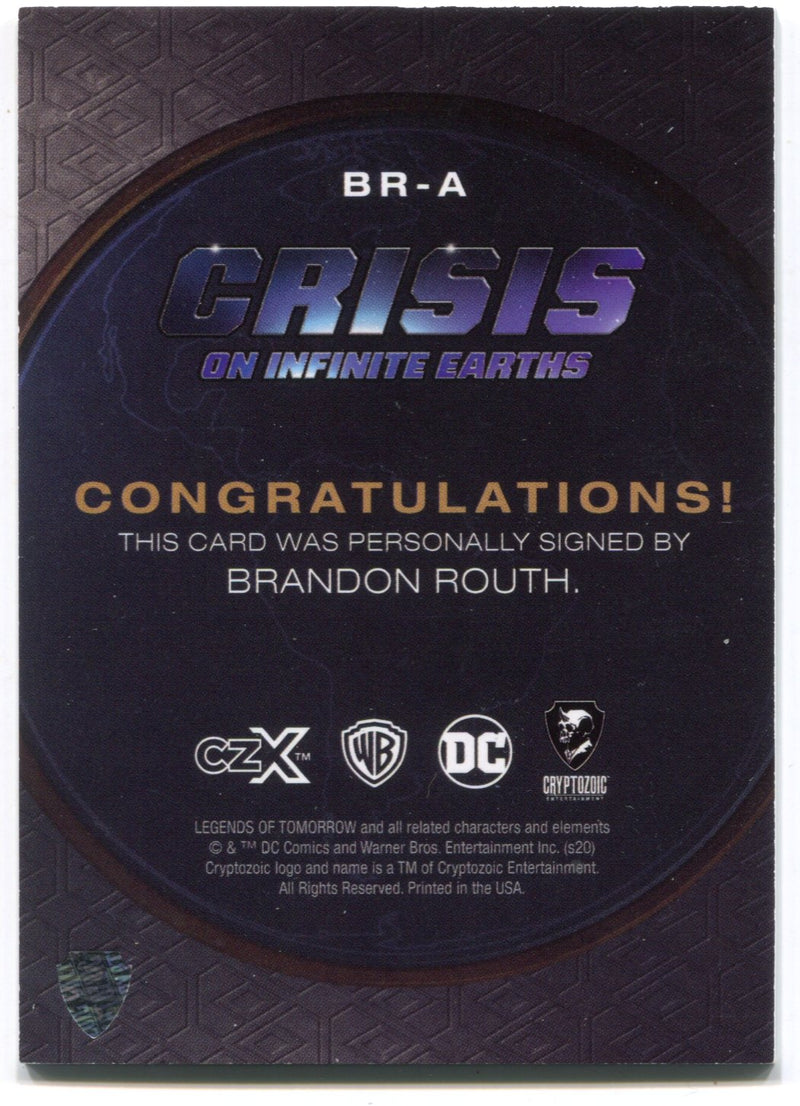 CZX Crisis on Infinite Earths BR-A Brandon Routh as The Atom Autograph Card - TvMovieCards.com