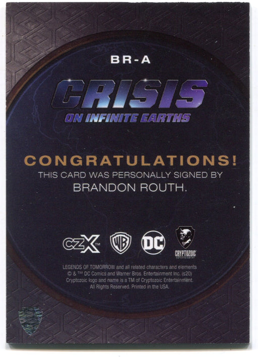 CZX Crisis on Infinite Earths BR-A Brandon Routh as The Atom Autograph Card - TvMovieCards.com
