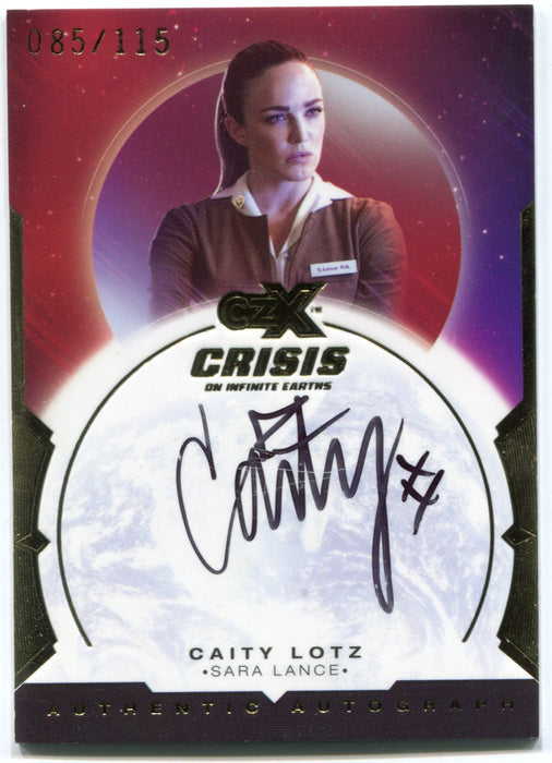 CZX Crisis on Infinite Earths CL-SL Caity Lotz as Sara Lance Autograph Card - TvMovieCards.com