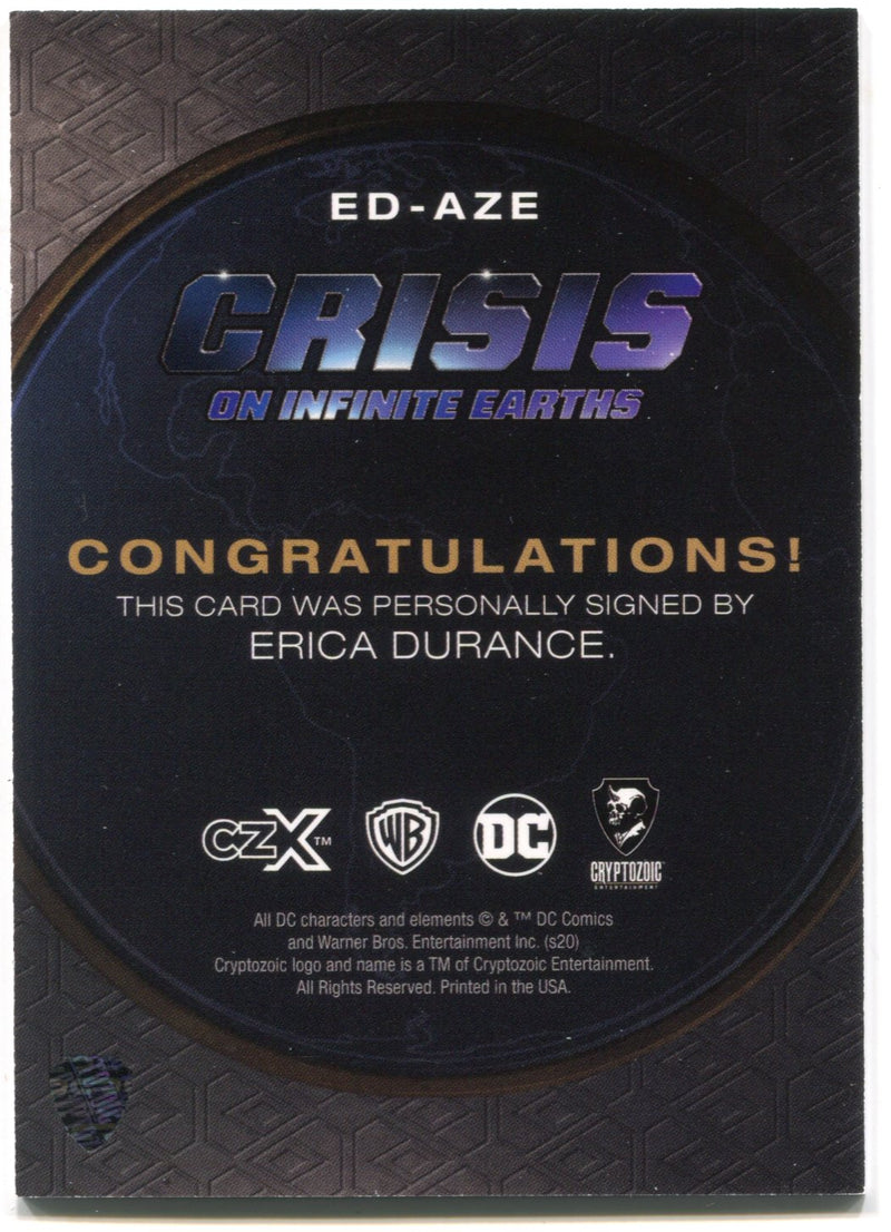 CZX Crisis on Infinite Earths ED-AZE Erica Durance as Alura Zor-El Autograph Car - TvMovieCards.com