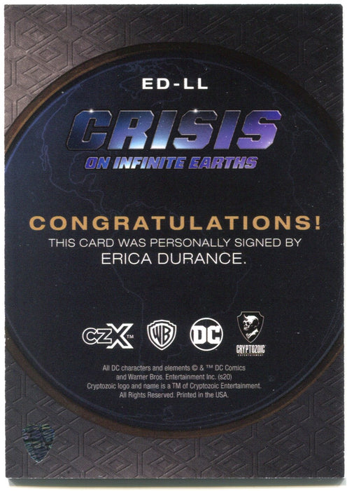 CZX Crisis on Infinite Earths ED-LL Erica Durance as Lois Lane Autograph Card - TvMovieCards.com