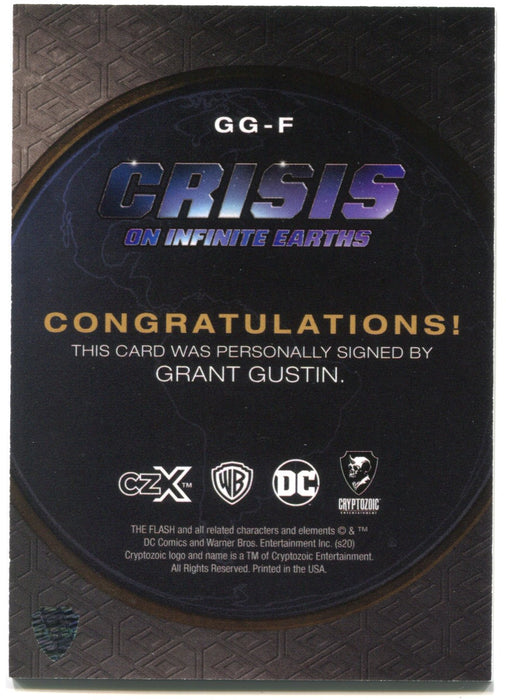 CZX Crisis on Infinite Earths GG-F Grant Gustin as The Flash Autograph Card - TvMovieCards.com