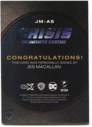 CZX Crisis on Infinite Earths JM-AS Jes Macallan as Ava Sharpe Autograph Card - TvMovieCards.com