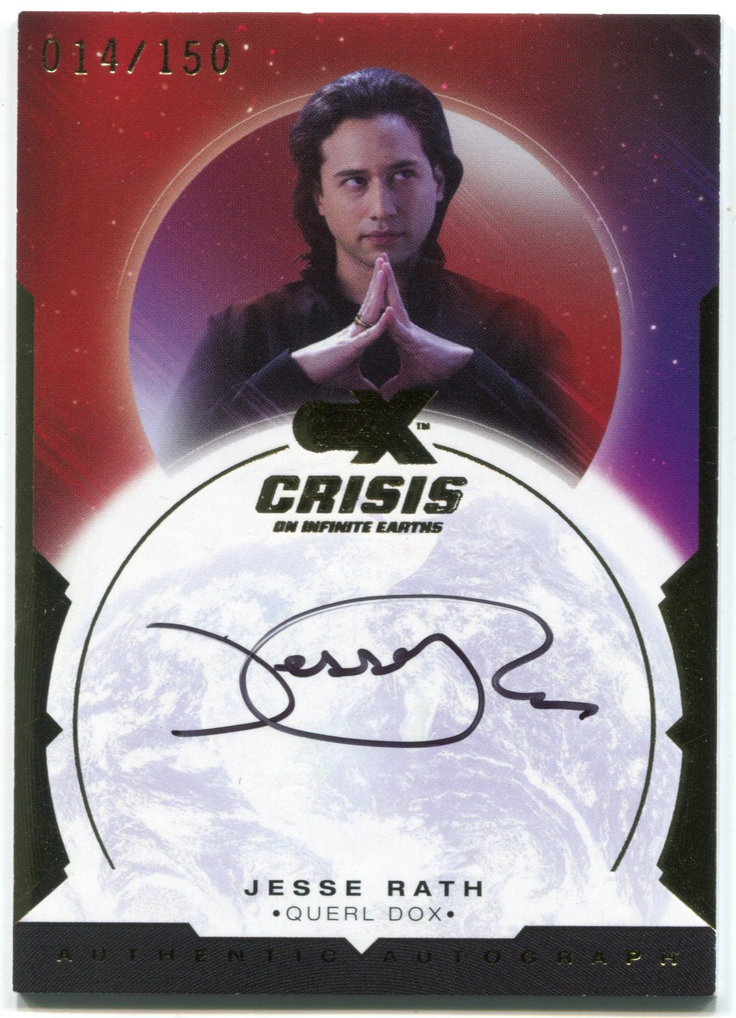 CZX Crisis on Infinite Earths JR-QD Jesse Rath as Querl Dox Autograph ...
