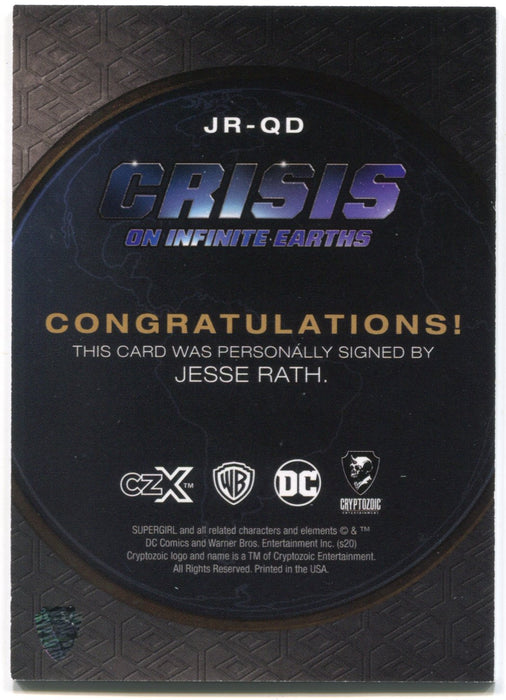 CZX Crisis on Infinite Earths JR-QD Jesse Rath as Querl Dox Autograph Card - TvMovieCards.com