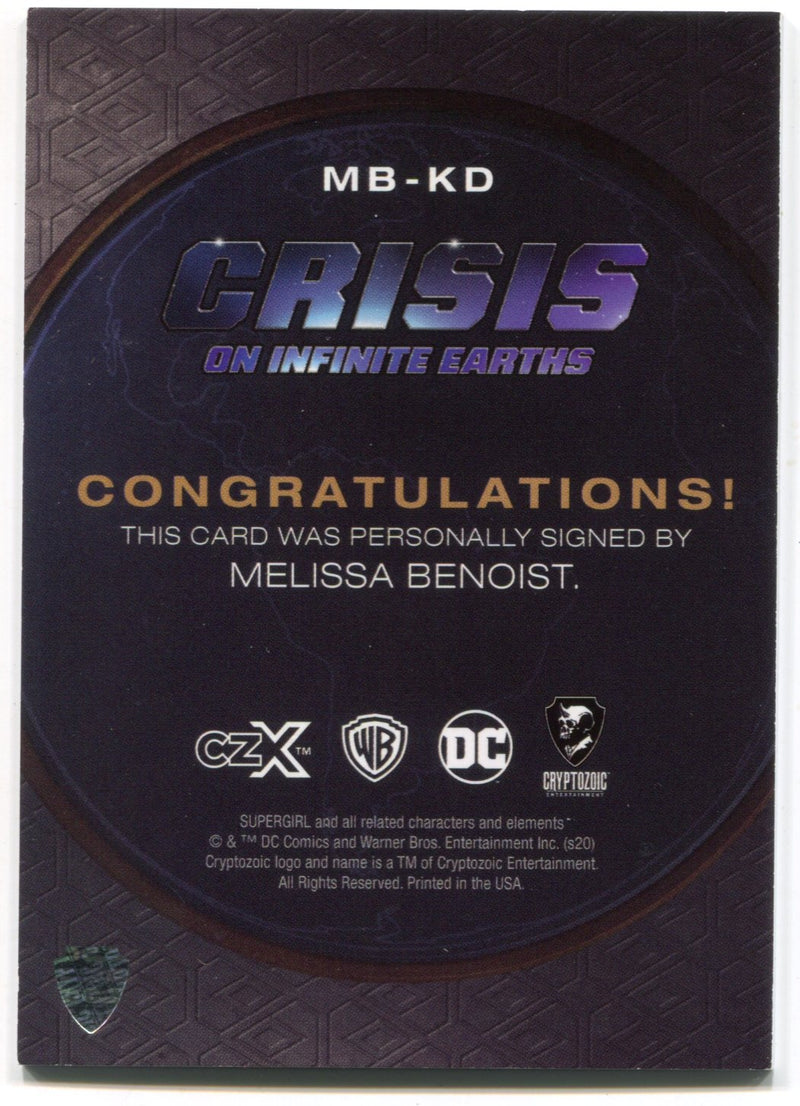 CZX Crisis on Infinite Earths MB-KD Melissa Benoist as Kara Danvers Autograph Ca - TvMovieCards.com