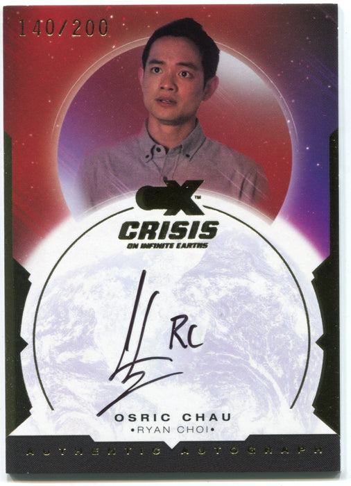 CZX Crisis on Infinite Earths OC-RC Osric Chau as Ryan Choi Autograph Card - TvMovieCards.com