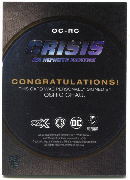 CZX Crisis on Infinite Earths OC-RC Osric Chau as Ryan Choi Autograph Card - TvMovieCards.com