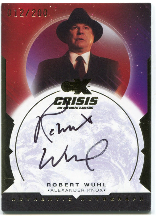 CZX Crisis on Infinite Earths RW-AK Robert Wuhl as Alexander Knox Autograph Card - TvMovieCards.com