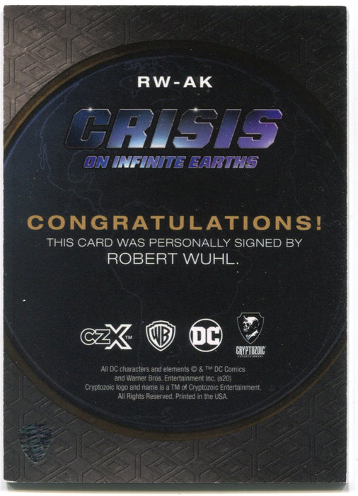 CZX Crisis on Infinite Earths RW-AK Robert Wuhl as Alexander Knox Autograph Card - TvMovieCards.com