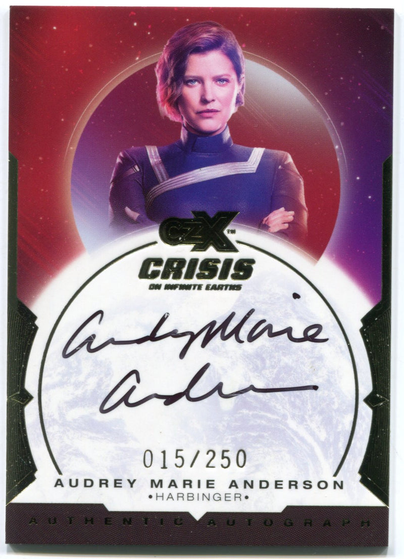 CZX Crisis on Infinite Earths AMA-H Audrey Marie Anderson Harbinger Autograph Ca - TvMovieCards.com