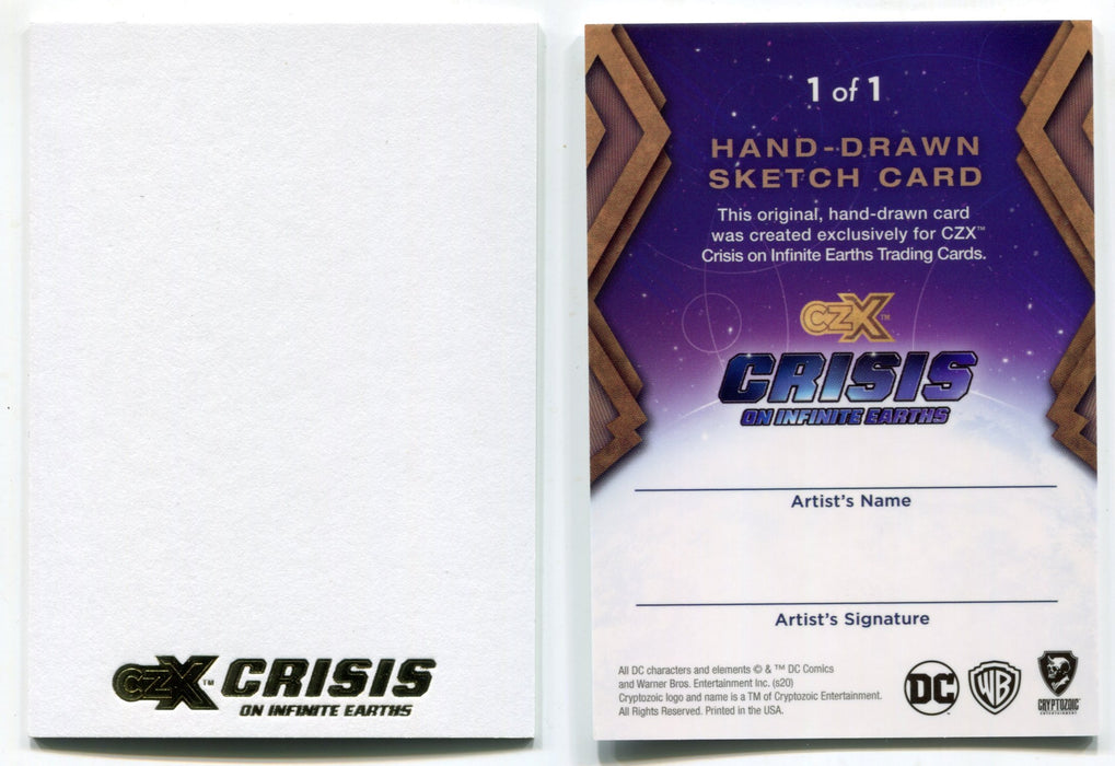 2022 Cryptozoic CZX Crisis on Infinite Earths BLANK Sketch Card - TvMovieCards.com