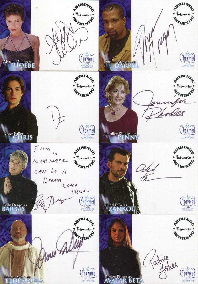 Charmed Conversations Autograph Card Set A-1 thru A-10 - TvMovieCards.com
