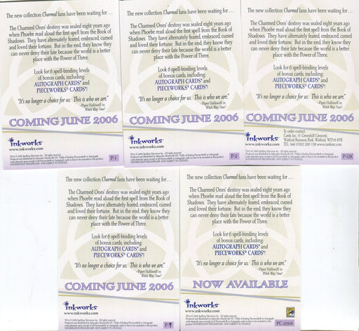 Charmed Destiny Promo Card Lot 5 Cards Inkworks 2006 - TvMovieCards.com