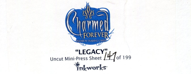 Charmed Forever Limited Edition Legacy Uncut Mini Press Sheet #147 of 199 - TvMovieCards.com